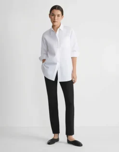 Hot Lafayette 148 New York Acclaimed Stretch Essex Slim Pant Black