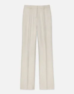 Lafayette 148 New York Bamboo Viscose Twill Gates Pant Birch Bark Multi