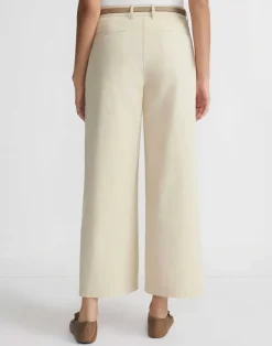 Best Lafayette 148 New York Bi-Stretch Pima Cotton Fulton Cropped Pant Olive