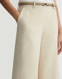 Best Lafayette 148 New York Bi-Stretch Pima Cotton Fulton Cropped Pant Olive