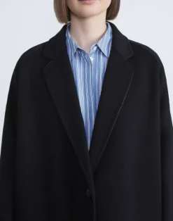 Lafayette 148 New York Cashmere Cardigan Coat Black