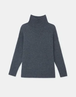 Hot Lafayette 148 New York Cashmere Stand Collar Sweater Black