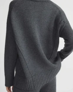 Hot Lafayette 148 New York Cashmere Stand Collar Sweater Black