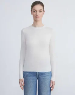 Hot Lafayette 148 New York Fine Gauge Cashmere Sweater Black