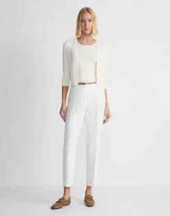 Hot Lafayette 148 New York Finespun Voile Open-Front Cropped Cardigan Pale Blue