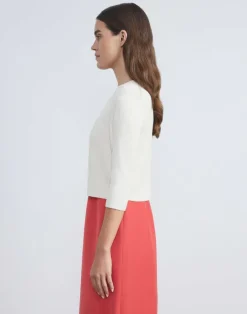 Hot Lafayette 148 New York Finespun Voile Open-Front Cropped Cardigan Pale Blue