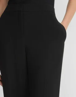 Online Lafayette 148 New York Finesse Crepe Dalton Pant Scarlet