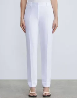 Lafayette 148 New York Finesse Crepe Essex Slim Pant Black