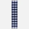 Sale Lafayette 148 New York Gingham Wool-Cashmere Double Face Reversible Pocket Shawl Midnight Blue Multi