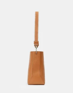 Lafayette 148 New York Grained Calfskin Leather 8 Knot Hobo—Small Cadet Khaki