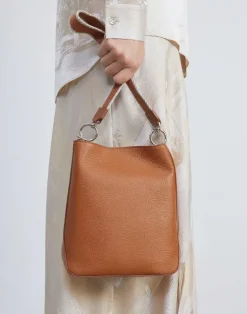 Hot Lafayette 148 New York Grained Calfskin Leather 8 Knot Hobo—Small Cadet Khaki