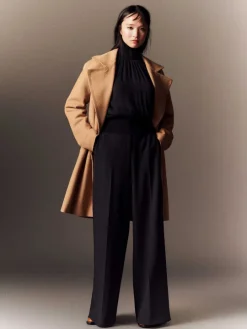 Outlet Lafayette 148 New York Hair Coat Camel