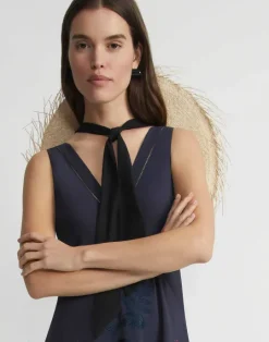 Hot Lafayette 148 New York Handwoven Straw Fringed Hat Black