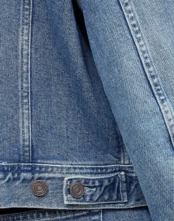 Online Lafayette 148 New York L148 Denim Jacket Faded Skyline