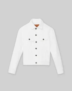 New Lafayette 148 New York L148 Denim Jacket White
