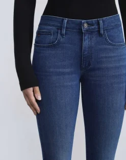 Outlet Lafayette 148 New York L148 Denim Mercer Kick-Flare Jean Empire Indigo