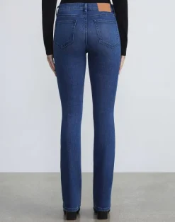 Outlet Lafayette 148 New York L148 Denim Mercer Kick-Flare Jean Empire Indigo