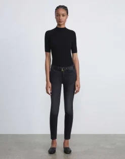 Online Lafayette 148 New York L148 Denim Mercer Skinny Jean Washed Onyx