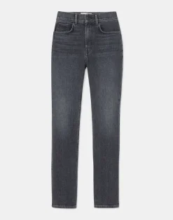 Hot Lafayette 148 New York L148 Denim Reeve Straight Jean Washed Onyx