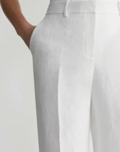 Best Lafayette 148 New York Linen Gates Pant White