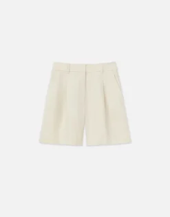 Online Lafayette 148 New York Linen Jefferson Pleated Short Ink
