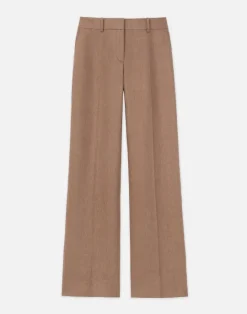 Online Lafayette 148 New York Linen Sullivan Pant Pebble