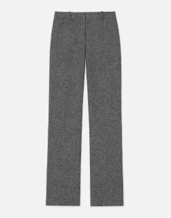 Best Lafayette 148 New York Marled Linen Basketweave Gates Pant Black Multi