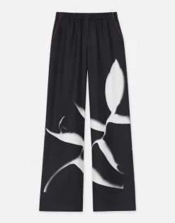 Discount Lafayette 148 New York Martha Madigan X L148 Print Silk Twill Riverside Pant Black Multi