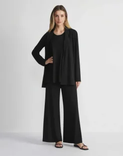Best Lafayette 148 New York Matte Jersey Scoop Neck Tank Black