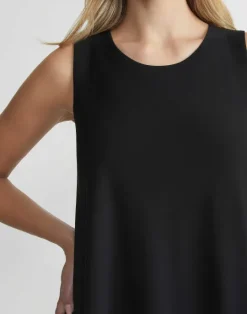 Best Lafayette 148 New York Matte Jersey Scoop Neck Tank Black