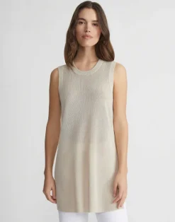 Best Lafayette 148 New York Mercerized Cotton Ribbed Tunic Black