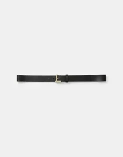 Best Lafayette 148 New York Nappa Leather L Beam Belt Almond