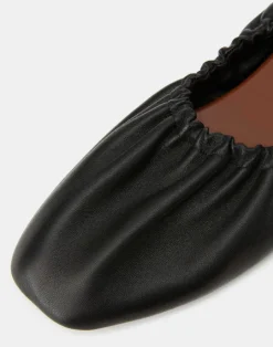 Discount Lafayette 148 New York Nappa Leather Packable Ballet Flat Black