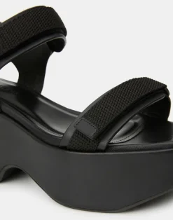Hot Lafayette 148 New York Nappa Leather Platform Sandal Black