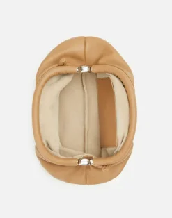 New Lafayette 148 New York Nappa Leather Pochette Camel