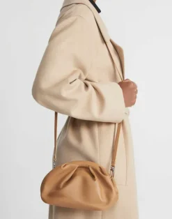 New Lafayette 148 New York Nappa Leather Pochette Camel