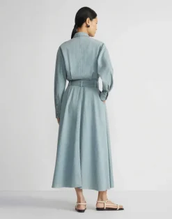 Hot Lafayette 148 New York Organic Cotton Chambray Shirtdress Sunkissed