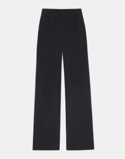Clearance Lafayette 148 New York Organic Silk Crepe De Chine Perry Pant Cloud