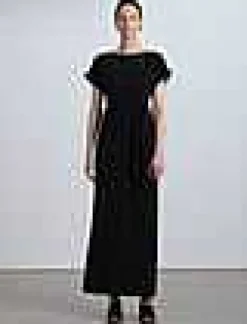 Clearance Lafayette 148 New York Organic Silk Stretch Crepe De Chine Skirt Black