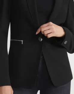 Clearance Lafayette 148 New York Punto Milano Lyndon Blazer Ink