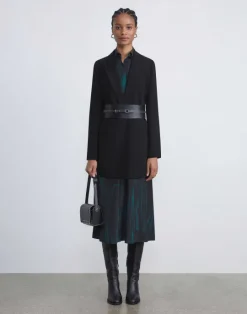 Online Lafayette 148 New York Responsible Finesse Crepe Peak Lapel Jacket Black
