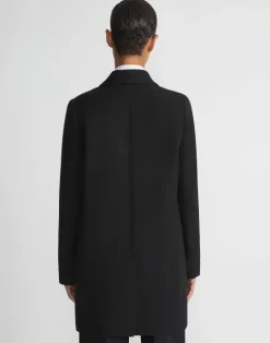 Best Lafayette 148 New York Responsible Finesse Crepe Shawl Collar Jacket Black