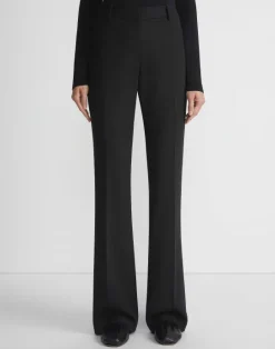 Outlet Lafayette 148 New York Responsible Wool Double Face Waldorf Flared Pant Buff