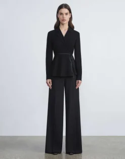 Online Lafayette 148 New York Responsible Wool Double Face Thames Pant Black