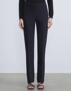 Lafayette 148 New York Responsible Wool Double Face Barrow Pant Black