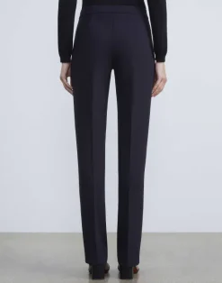 Lafayette 148 New York Responsible Wool Double Face Barrow Pant Black