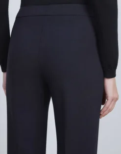 Lafayette 148 New York Responsible Wool Double Face Barrow Pant Black