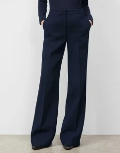 Clearance Lafayette 148 New York Responsible Wool Nouveau Crepe Dalton Pant Cloud