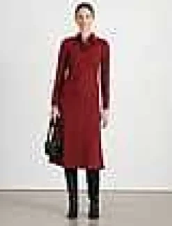 Hot Lafayette 148 New York Silk Charmeuse Blouse Classic Claret