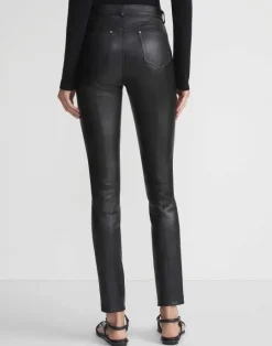 Discount Lafayette 148 New York Silky Stretch Nappa Leather Mercer Pant Beet